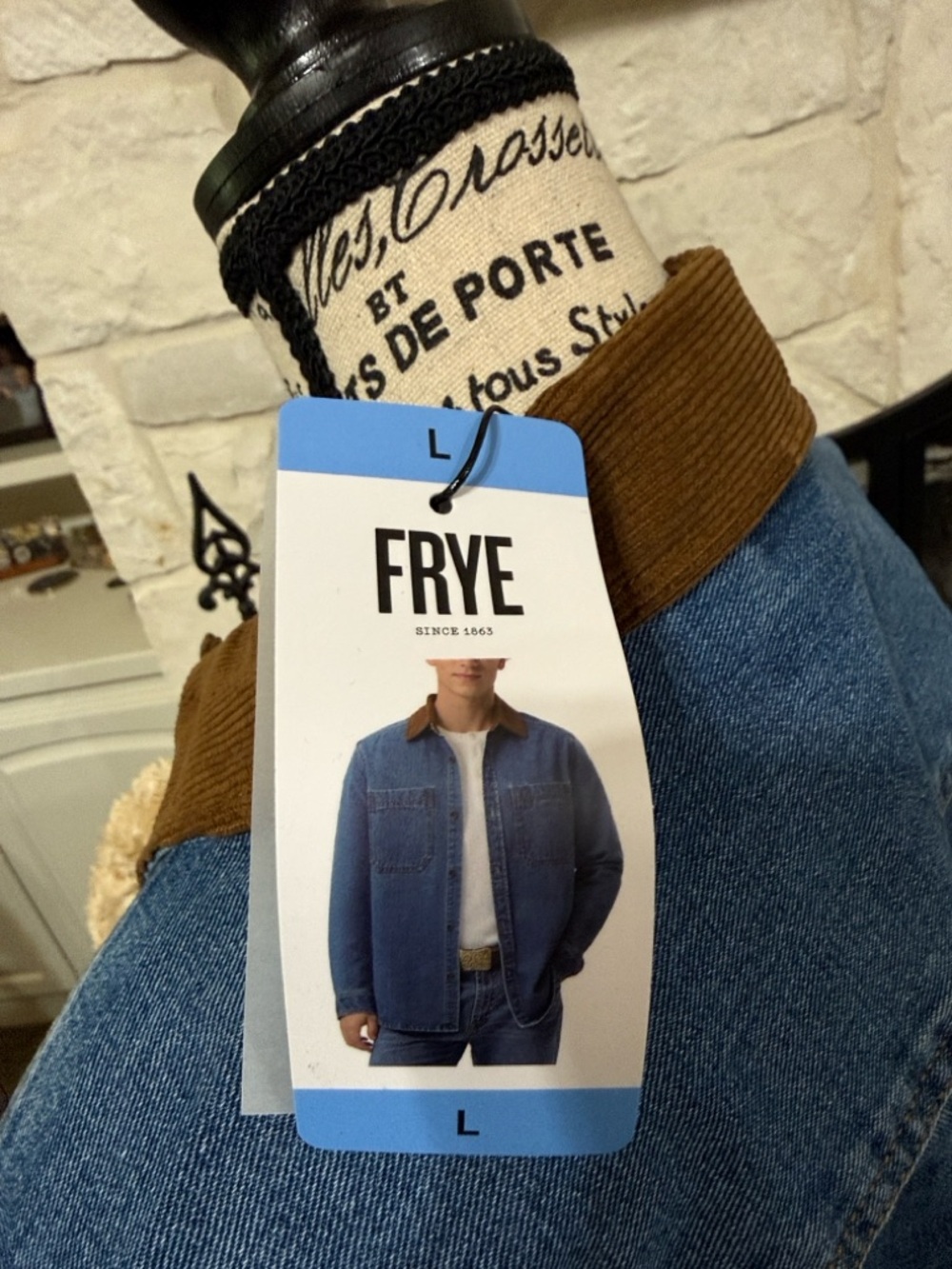 Frye Men's Denim Barn Jacket - Picture 8 of 9